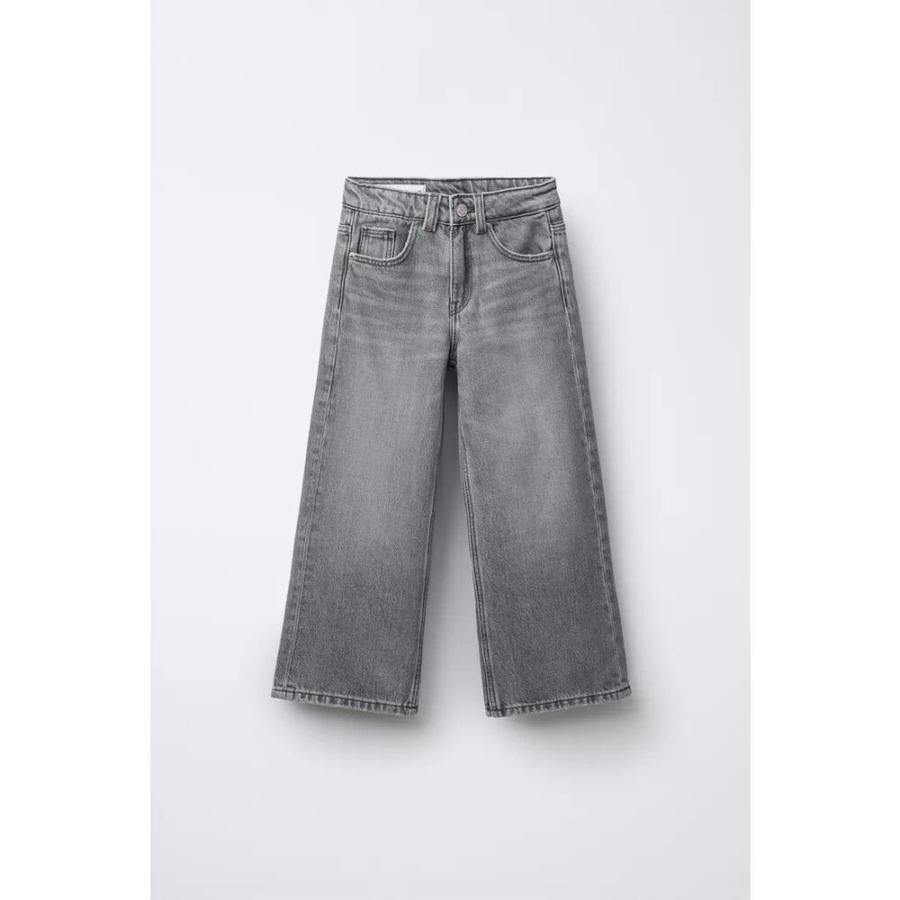 Zara Gray Wide Leg Jeans